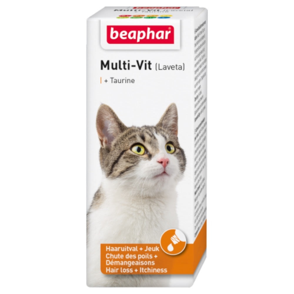 Beaphar Multi-Vitamin Laveta Taurine Liquid Cat Supplement 50ml