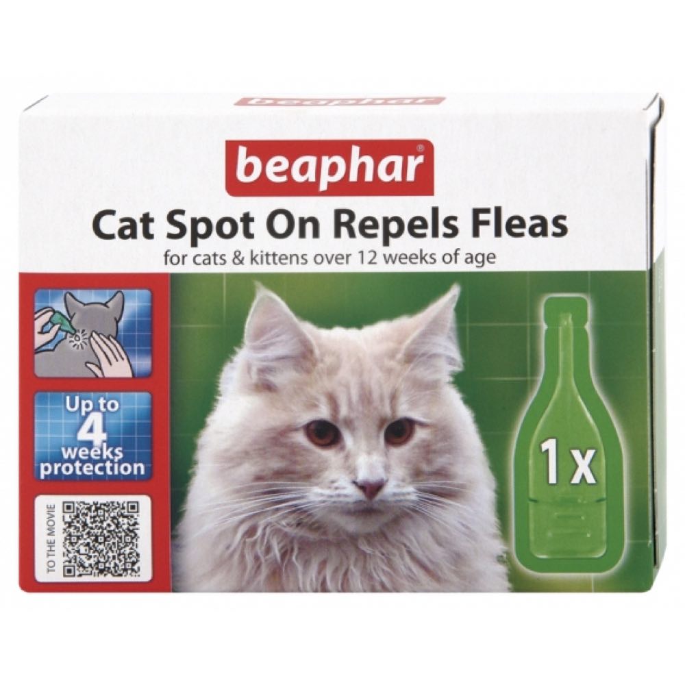 Beaphar Spot On Bio Repels Fleas (Margosa) for Cats (1 Vial)