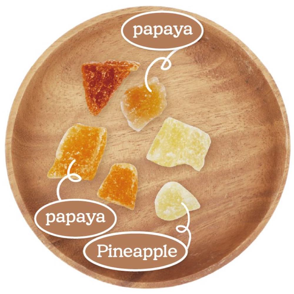 "Animan Dried Apple, Kiwi & Papaya Fruit Small Animal Treats 100g"