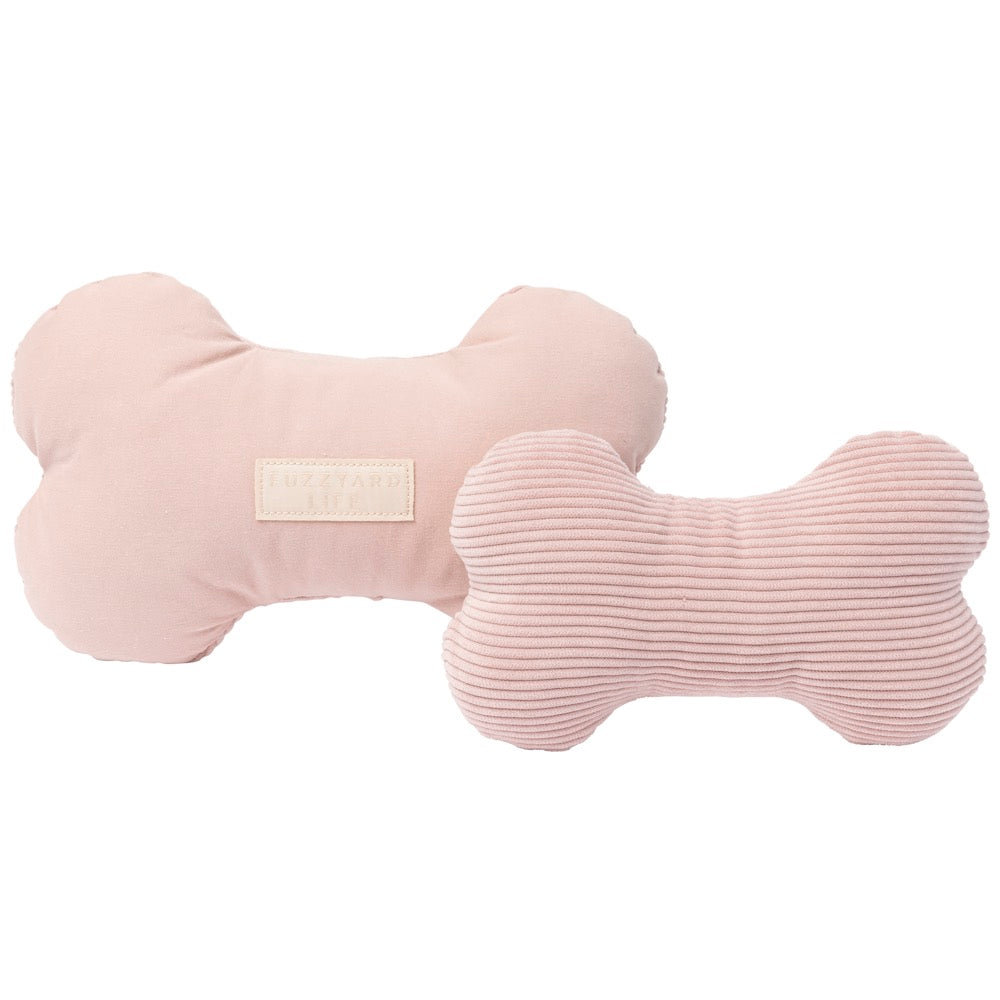 15% OFF: FuzzYard Life Bone Plush Dog Toy (Soft Blush)