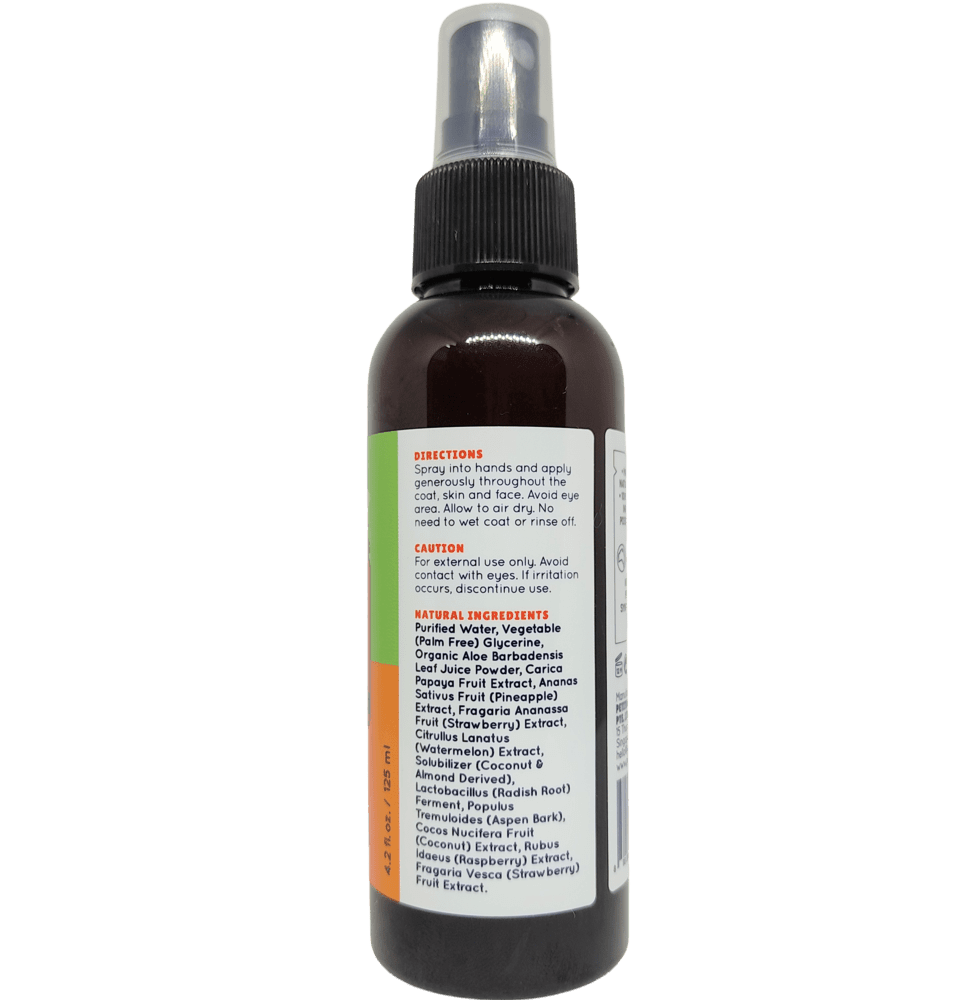 Petitudo Natural Go-Go Hydrating Rinse-Free Spray For Cats & Dogs 125ml